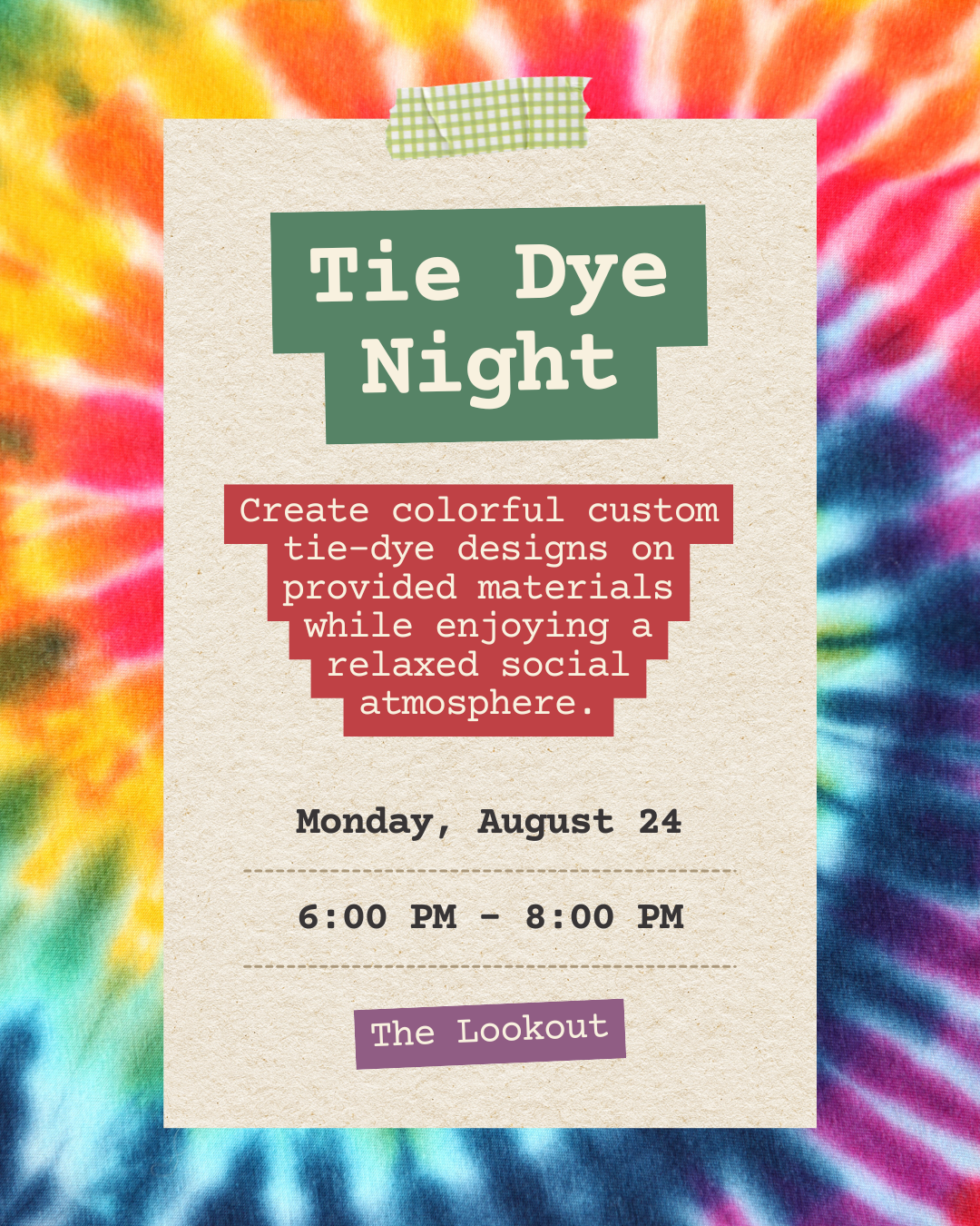 Tie Dye Night